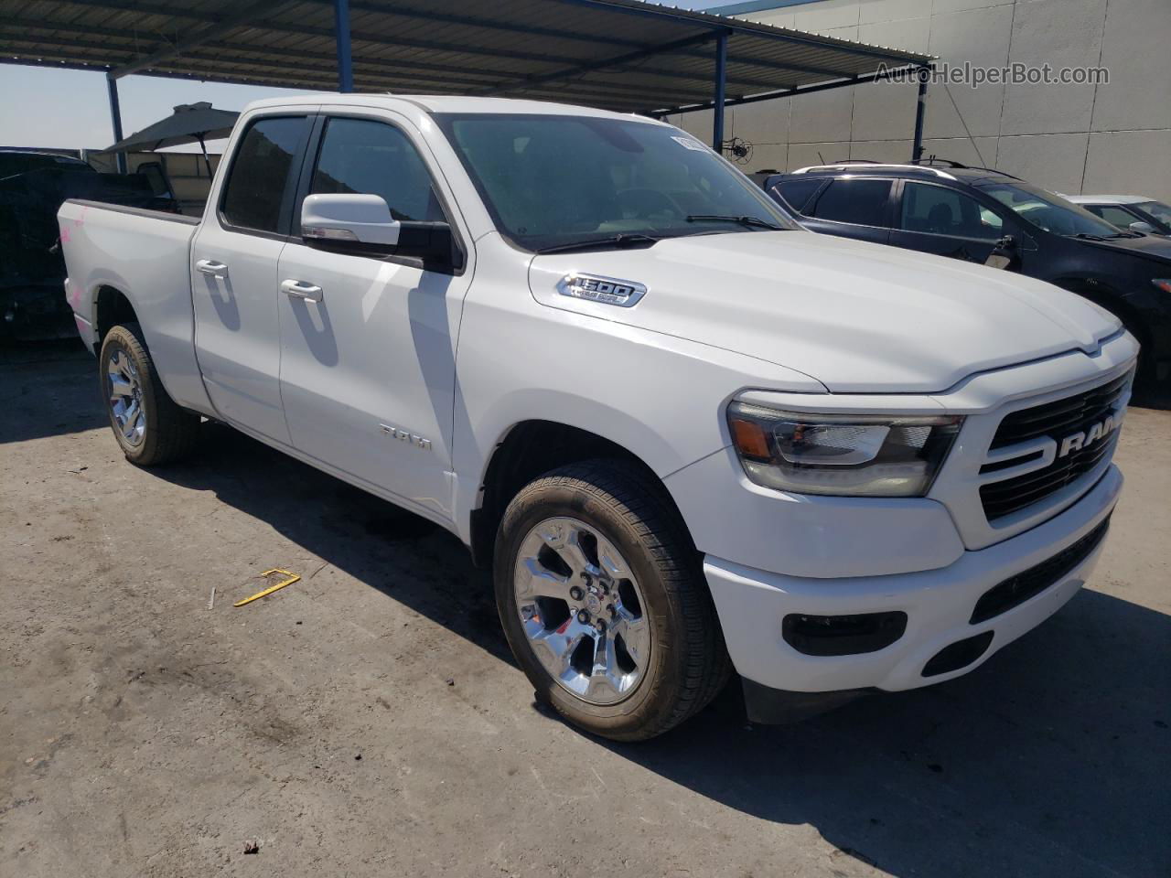 2019 Ram 1500 Big Horn/lone Star White vin: 1C6SRFBT1KN557554