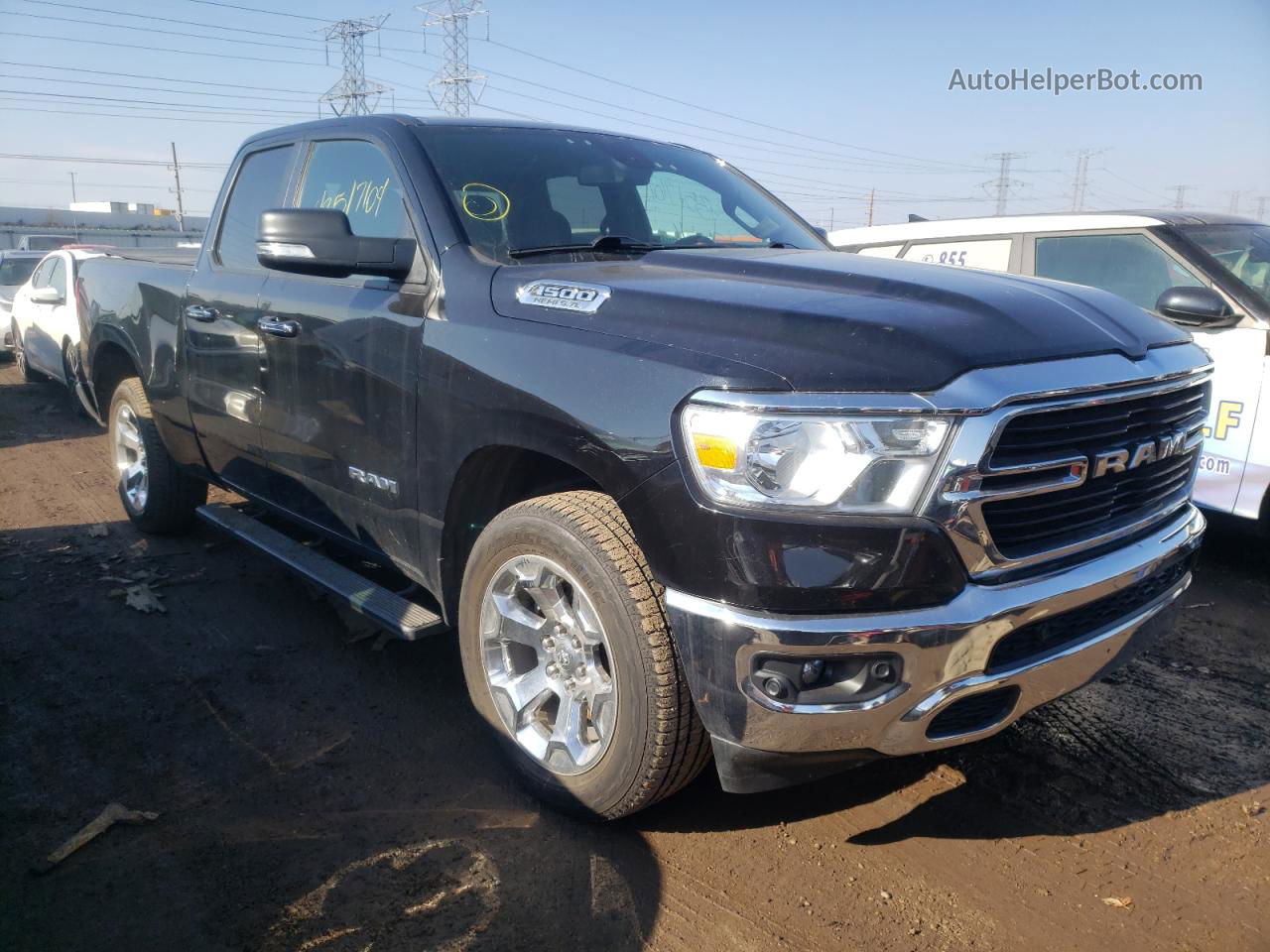 2019 Ram 1500 Big Horn/lone Star Черный vin: 1C6SRFBT1KN668640