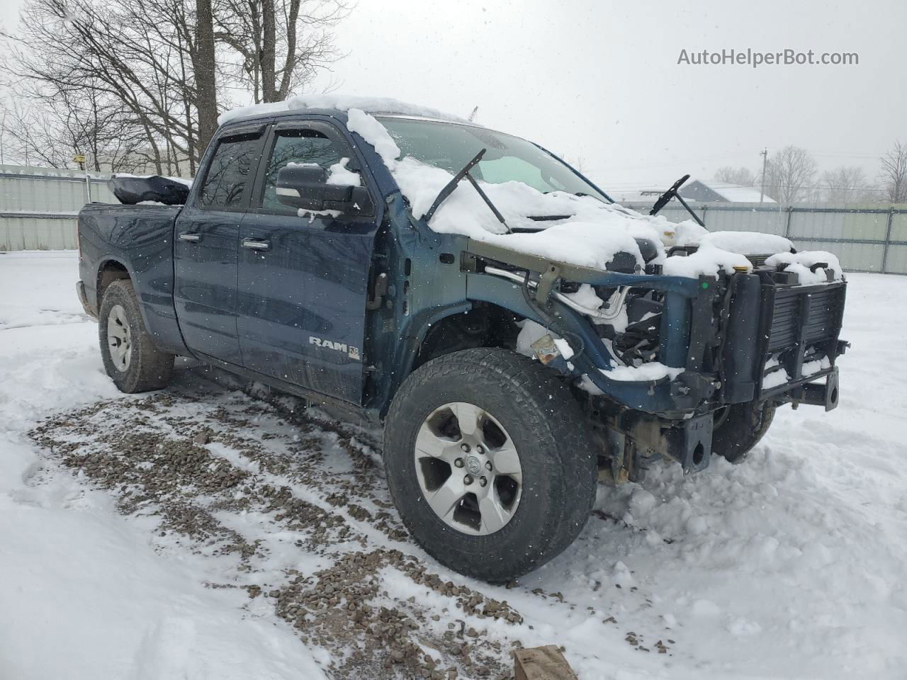 2019 Ram 1500 Big Horn/lone Star Blue vin: 1C6SRFBT1KN875755