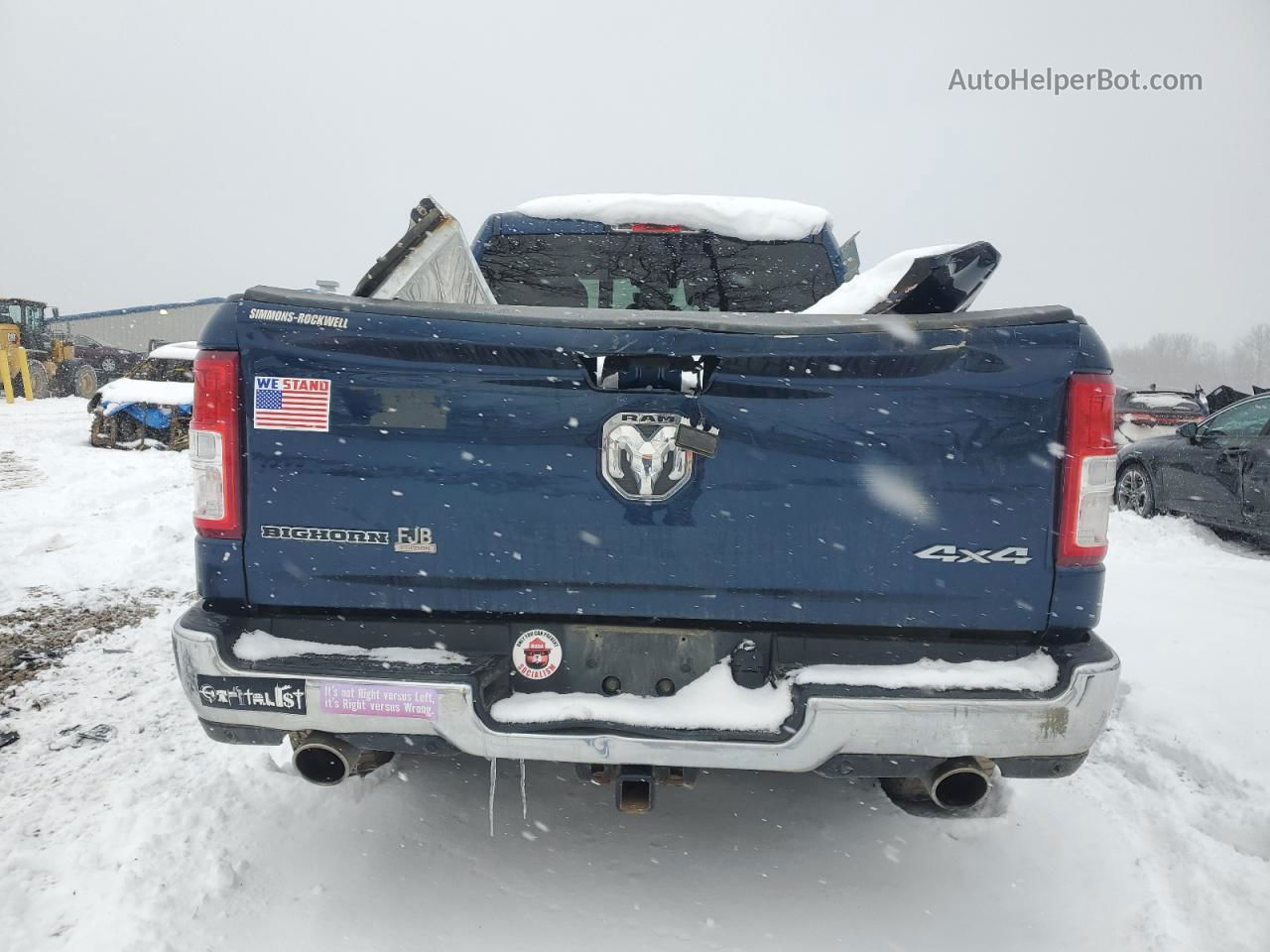 2019 Ram 1500 Big Horn/lone Star Blue vin: 1C6SRFBT1KN875755