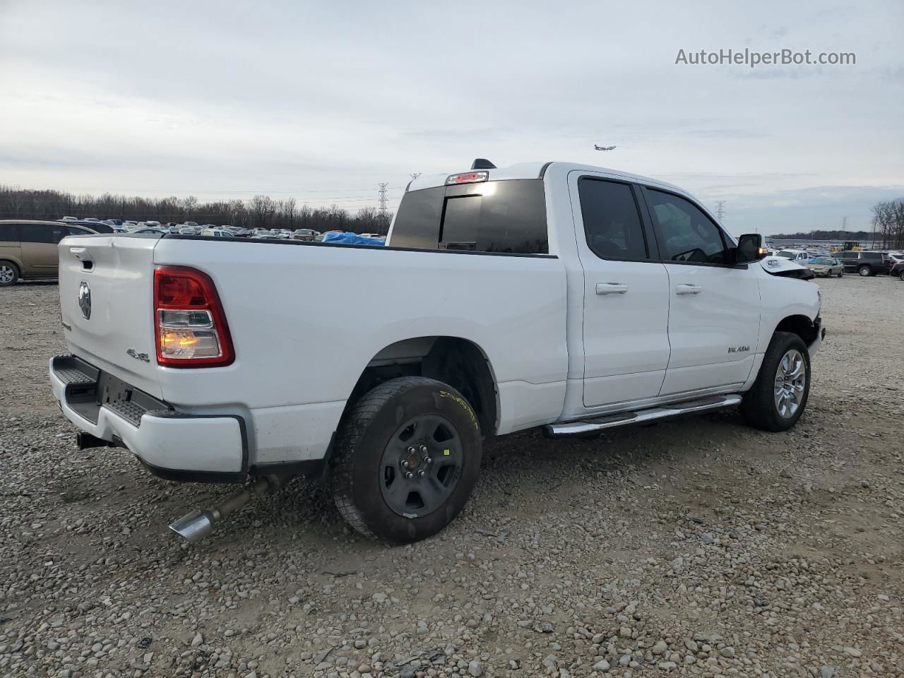 2022 Ram 1500 Big Horn/lone Star White vin: 1C6SRFBT2NN146149