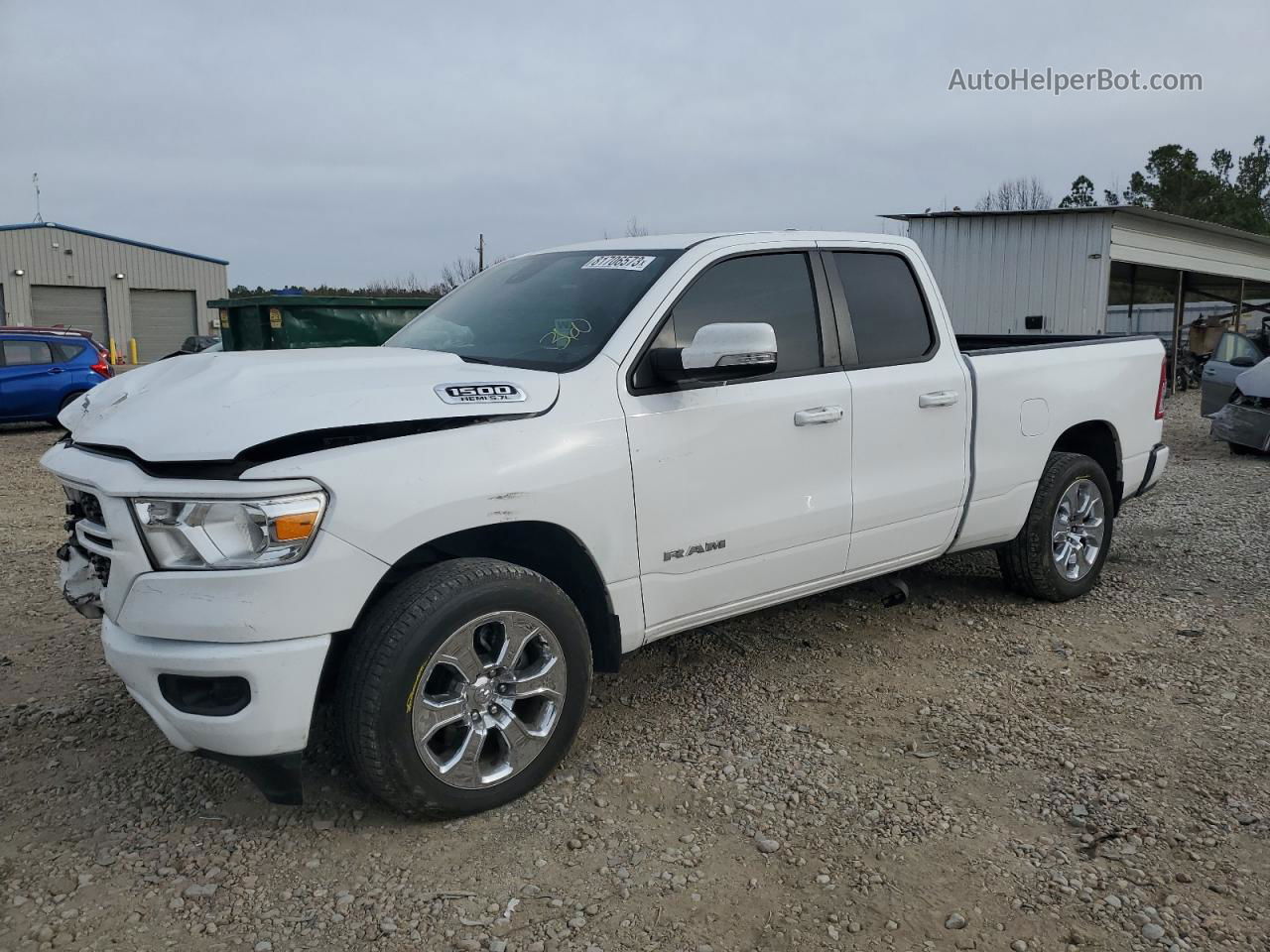 2022 Ram 1500 Big Horn/lone Star White vin: 1C6SRFBT2NN146149