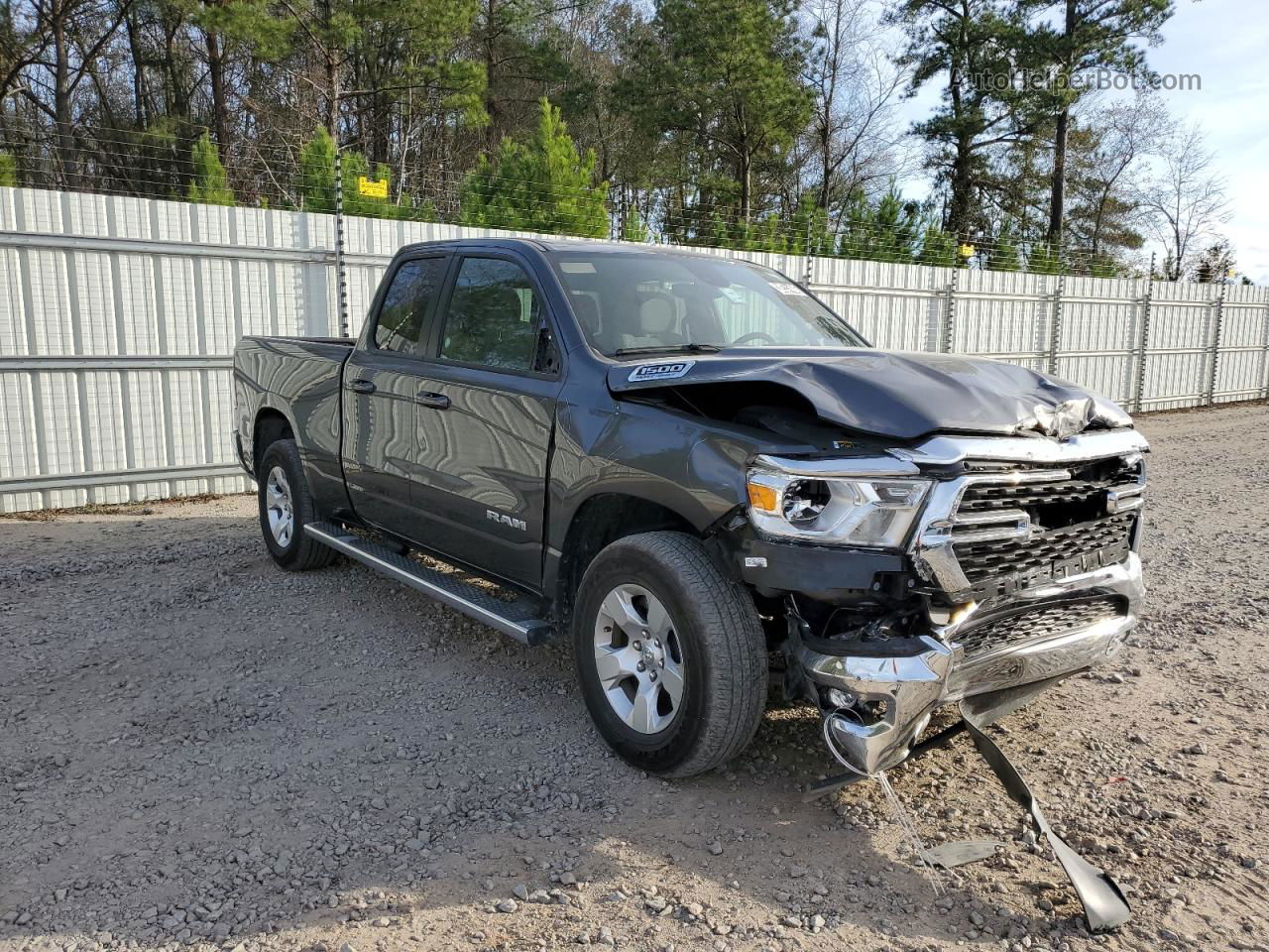 2022 Ram 1500 Big Horn/lone Star Charcoal vin: 1C6SRFBT3NN480576