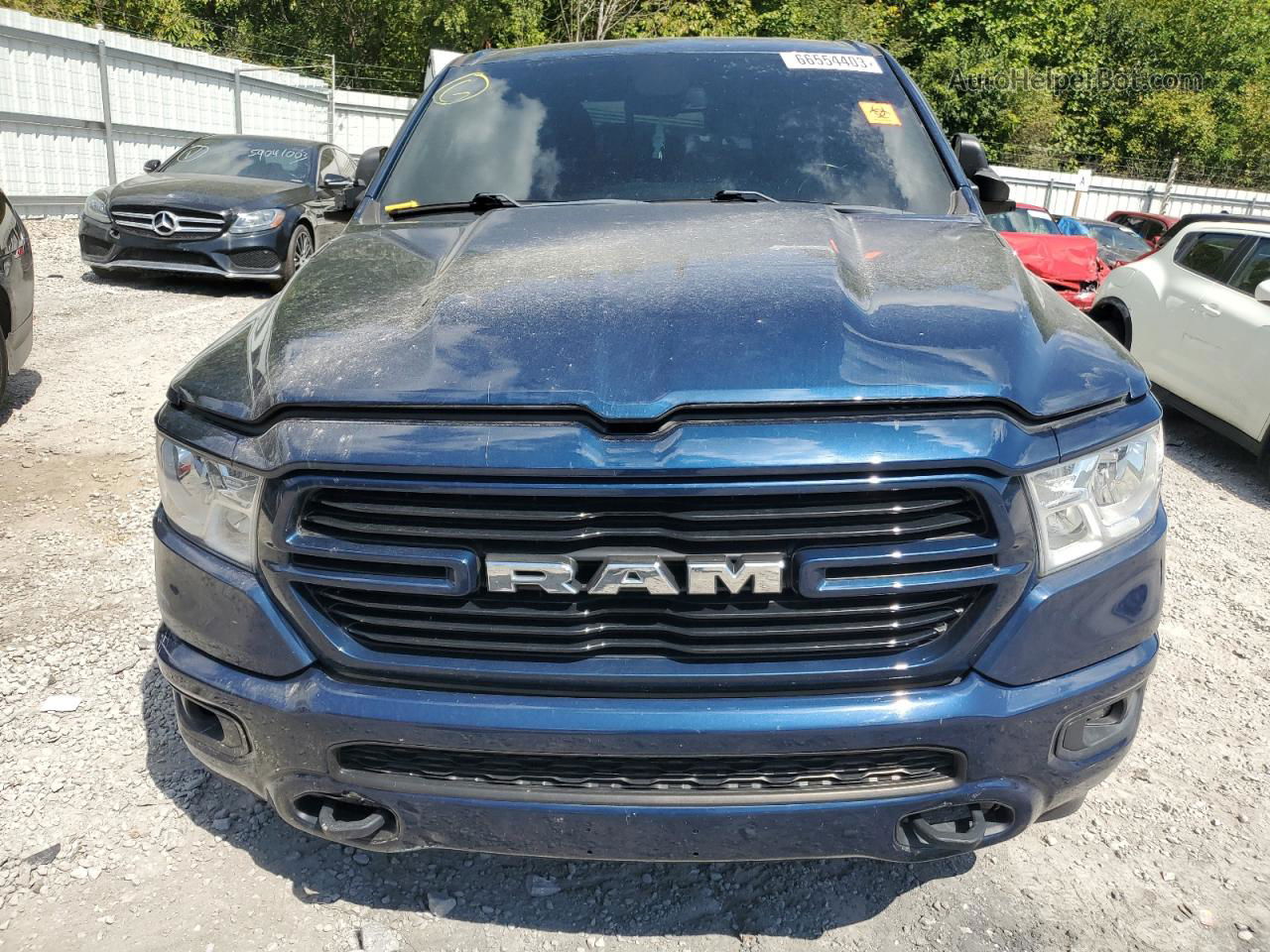 2019 Ram 1500 Big Horn/lone Star Синий vin: 1C6SRFBT6KN599184