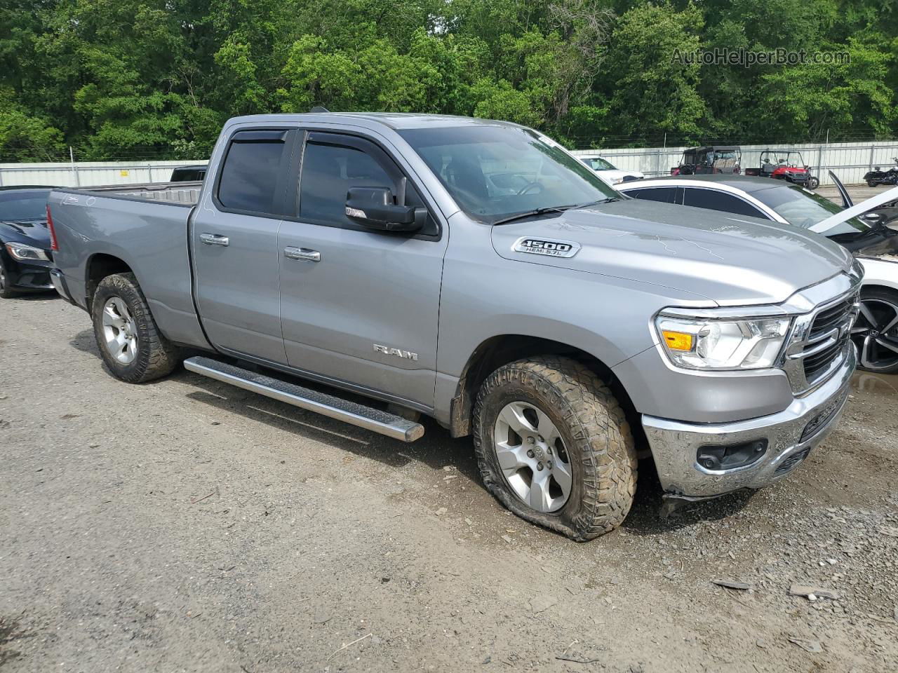 2019 Ram 1500 Big Horn/lone Star Серебряный vin: 1C6SRFBT6KN701549