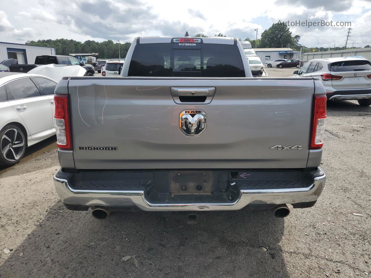 2019 Ram 1500 Big Horn/lone Star Серебряный vin: 1C6SRFBT6KN701549