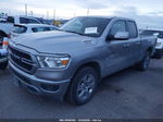 2022 Ram 1500 Big Horn Quad Cab 4x4 6'4 Box Silver vin: 1C6SRFBT6NN182409