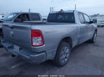 2022 Ram 1500 Big Horn Quad Cab 4x4 6'4 Box Silver vin: 1C6SRFBT6NN182409