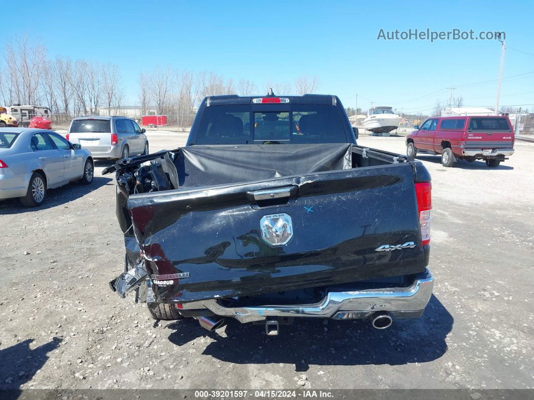 2020 Ram 1500 Big Horn Quad Cab 4x4 6'4 Box Black vin: 1C6SRFBT7LN222798