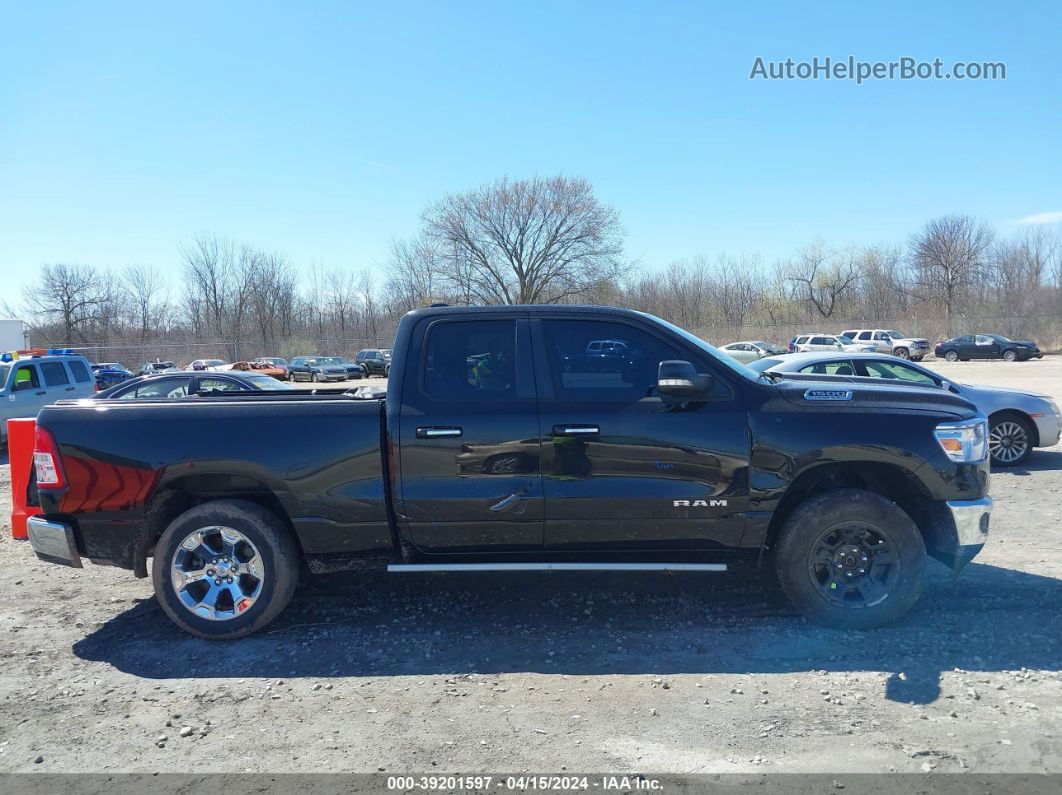 2020 Ram 1500 Big Horn Quad Cab 4x4 6'4 Box Black vin: 1C6SRFBT7LN222798