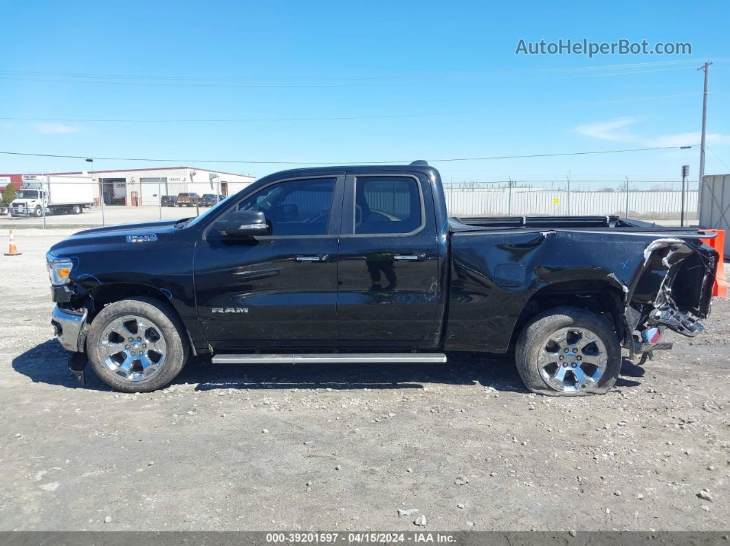 2020 Ram 1500 Big Horn Quad Cab 4x4 6'4 Box Black vin: 1C6SRFBT7LN222798