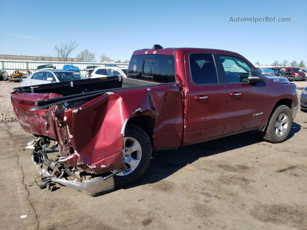 2019 Ram 1500 Big Horn/lone Star Burgundy vin: 1C6SRFBT8KN516418