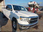 2019 Ram 1500 Big Horn/lone Star Quad Cab 4x4 6'4 Box White vin: 1C6SRFBT9KN759011