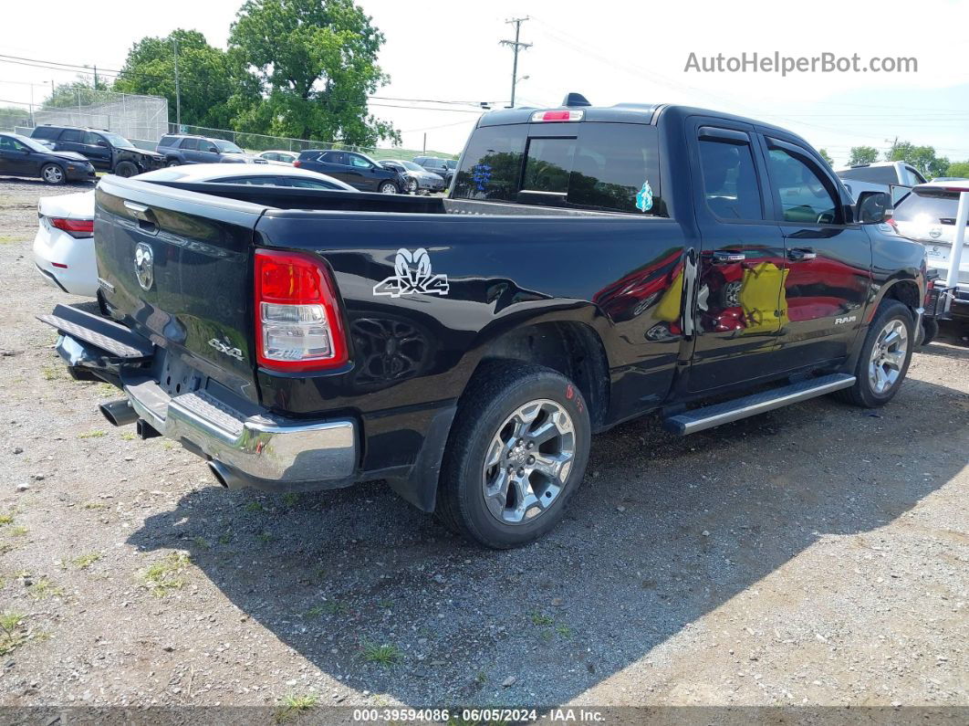 2019 Ram 1500 Big Horn/lone Star Quad Cab 4x4 6'4 Box Black vin: 1C6SRFBT9KN913779