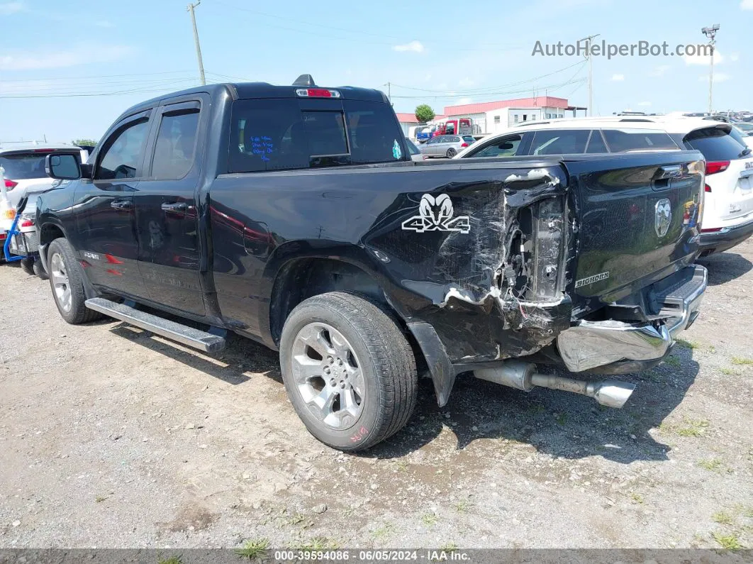 2019 Ram 1500 Big Horn/lone Star Quad Cab 4x4 6'4 Box Black vin: 1C6SRFBT9KN913779