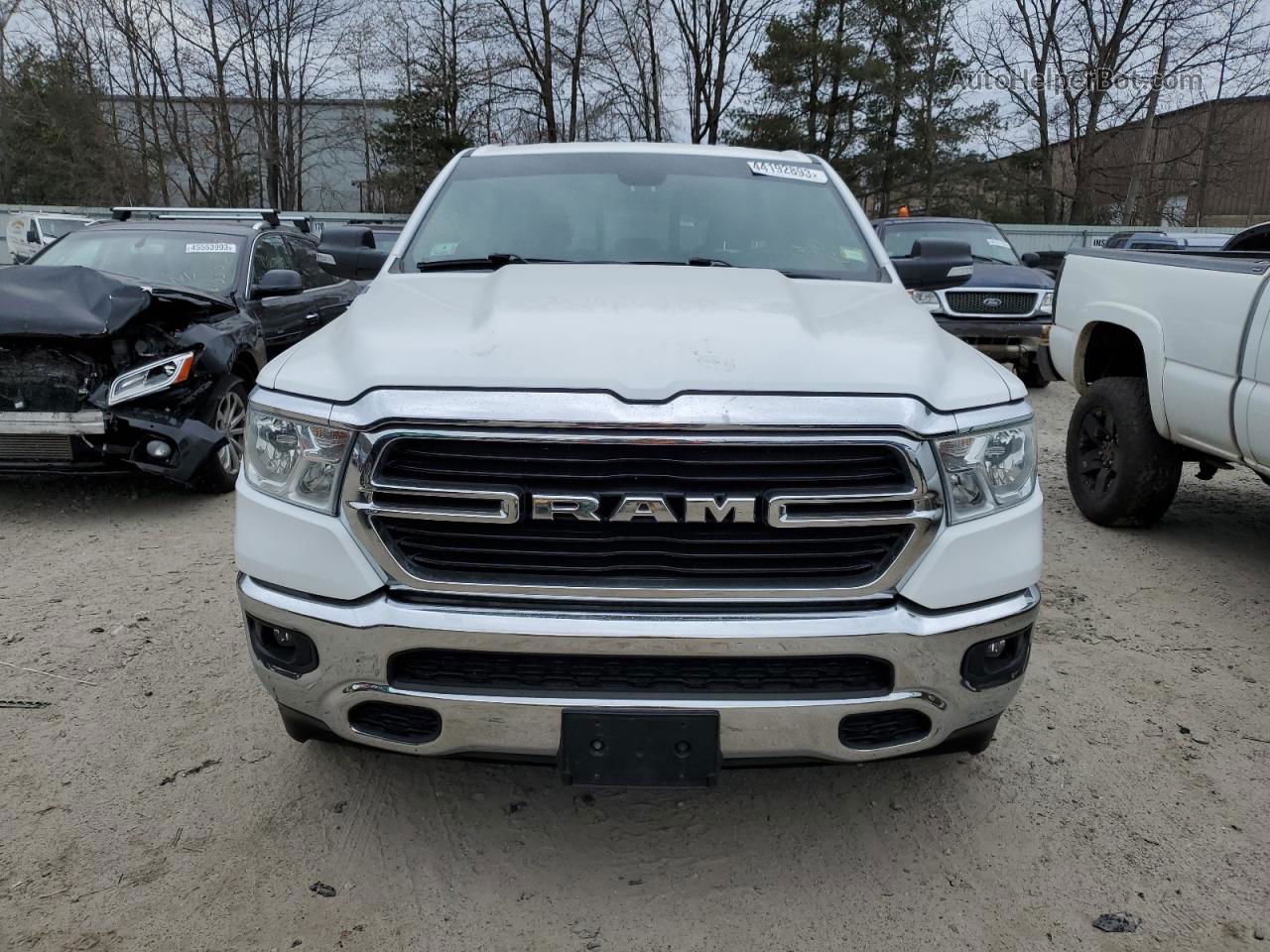 2019 Ram 1500 Big Horn/lone Star White vin: 1C6SRFBTXKN831477