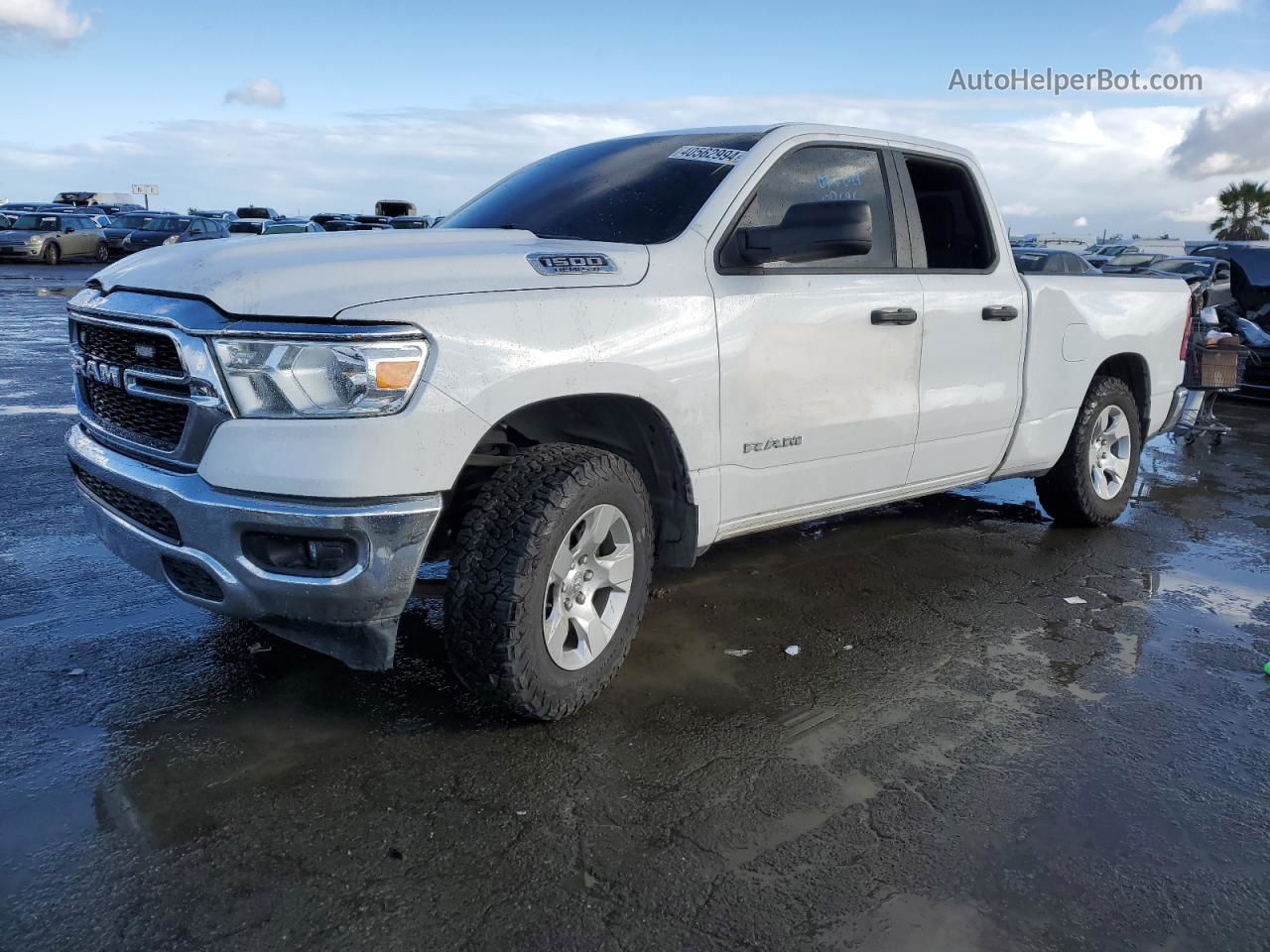 2022 Ram 1500 Tradesman White vin: 1C6SRFCT8NN160832