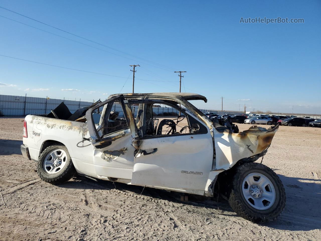 2022 Ram 1500 Tradesman White vin: 1C6SRFCT8NN344636