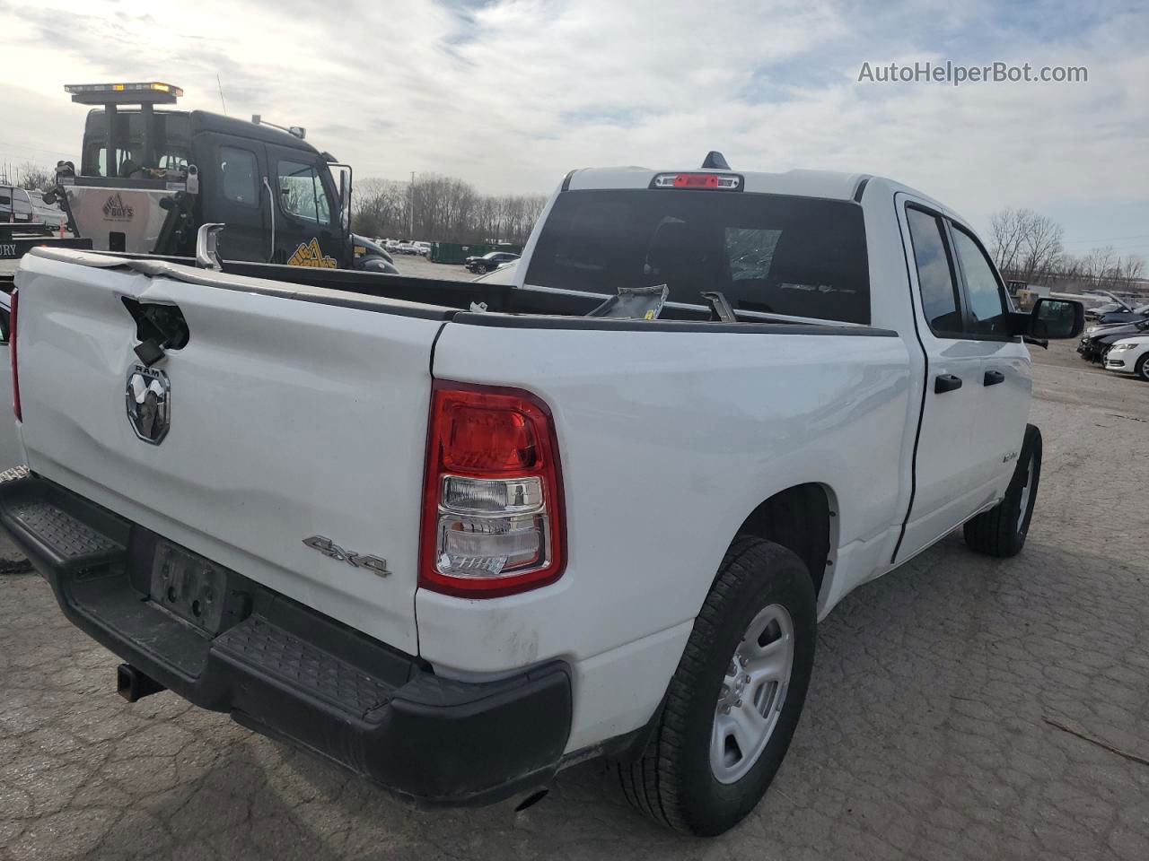 2022 Ram 1500 Tradesman White vin: 1C6SRFCTXNN453955