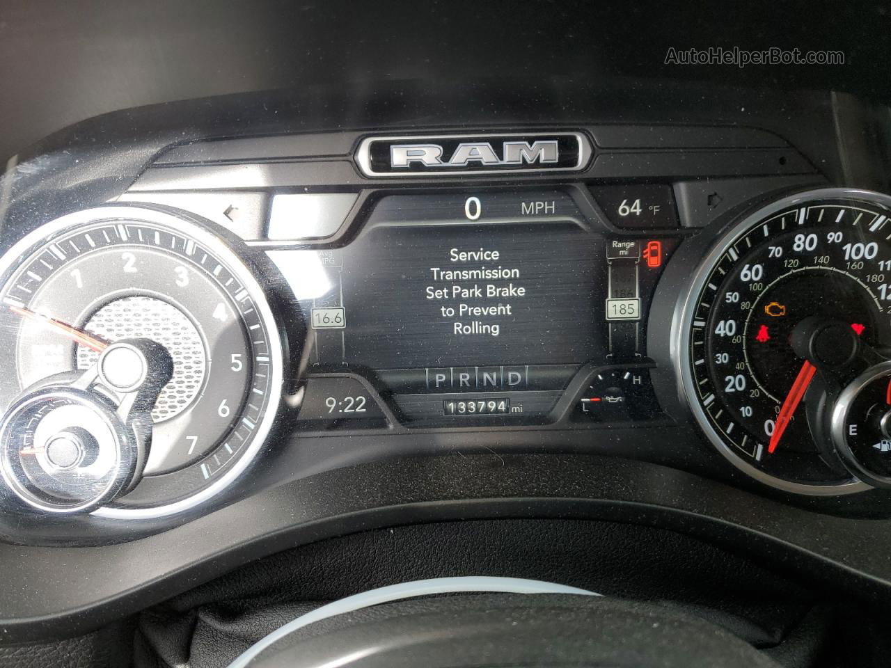 2019 Ram 1500 Laramie Red vin: 1C6SRFDT2KN795667