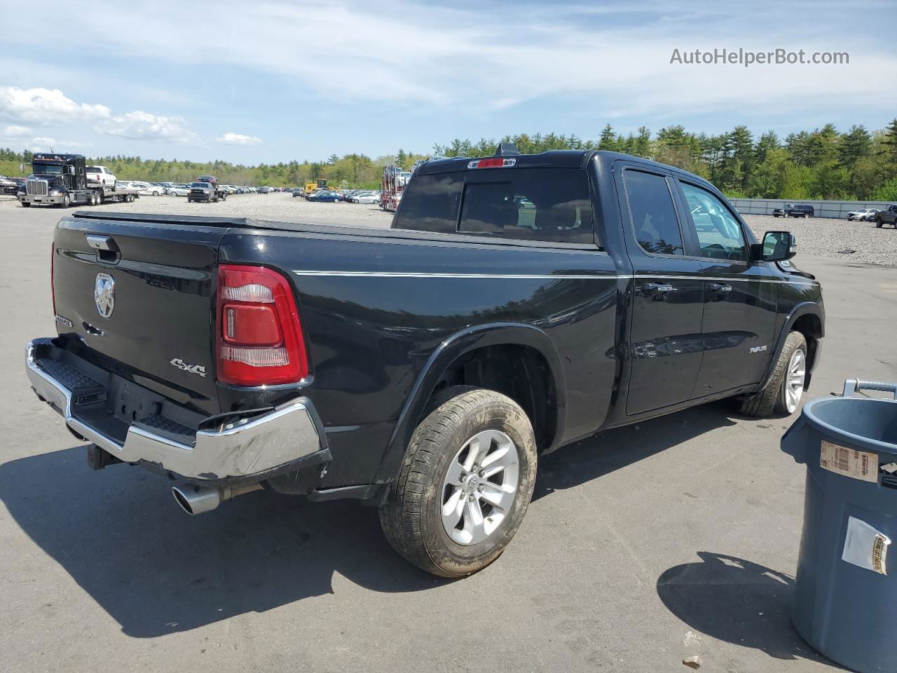 2019 Ram 1500 Laramie Черный vin: 1C6SRFDT3KN848831