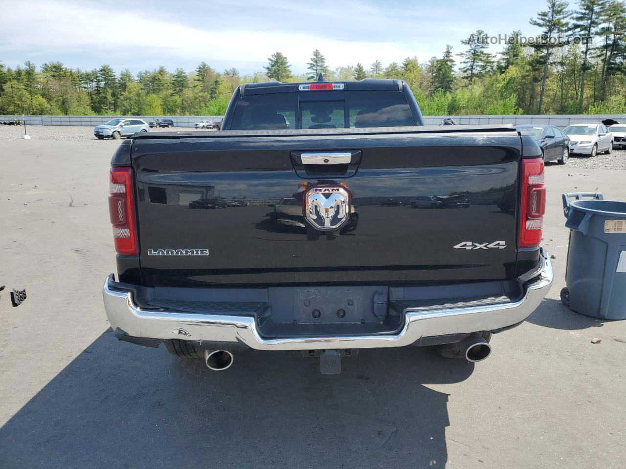 2019 Ram 1500 Laramie Черный vin: 1C6SRFDT3KN848831