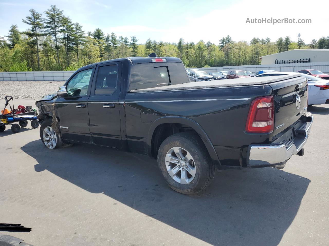 2019 Ram 1500 Laramie Черный vin: 1C6SRFDT3KN848831