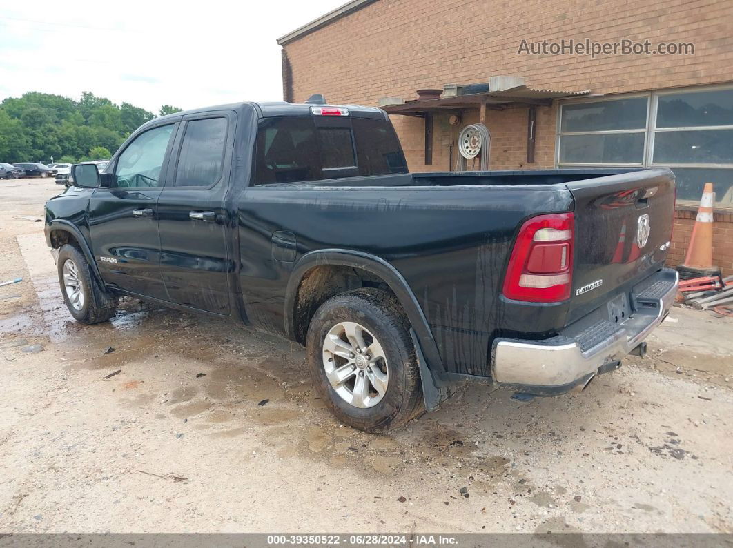 2020 Ram 1500 Laramie Quad Cab 4x4 6'4 Box Black vin: 1C6SRFDT6LN188947