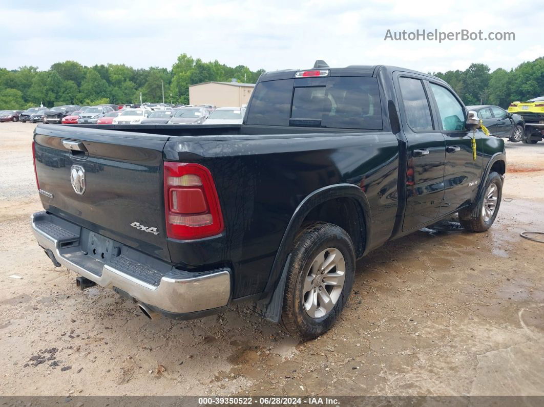 2020 Ram 1500 Laramie Quad Cab 4x4 6'4 Box Черный vin: 1C6SRFDT6LN188947