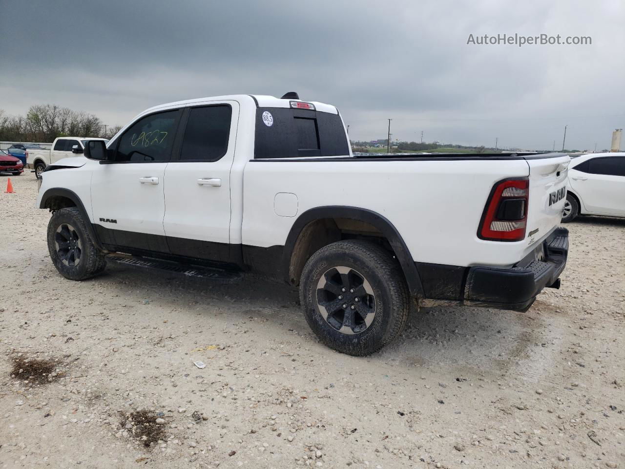 2019 Ram 1500 Rebel White vin: 1C6SRFET4KN806781