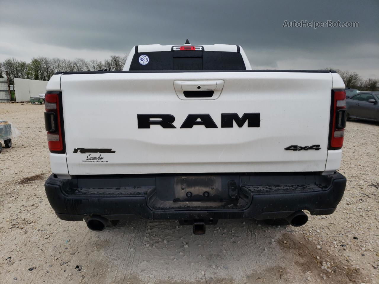 2019 Ram 1500 Rebel White vin: 1C6SRFET4KN806781