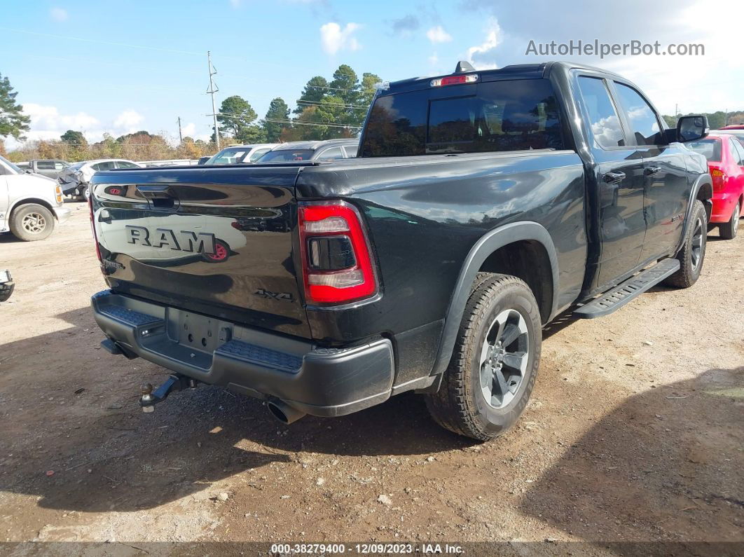 2019 Ram 1500 Rebel  4x4 64 Box Black vin: 1C6SRFET5KN832001