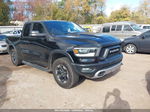 2019 Ram 1500 Rebel  4x4 64 Box Black vin: 1C6SRFET5KN832001