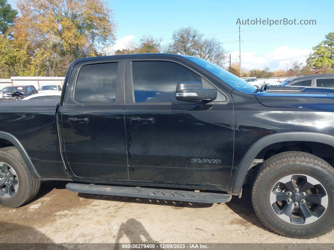 2019 Ram 1500 Rebel  4x4 64 Box Black vin: 1C6SRFET5KN832001