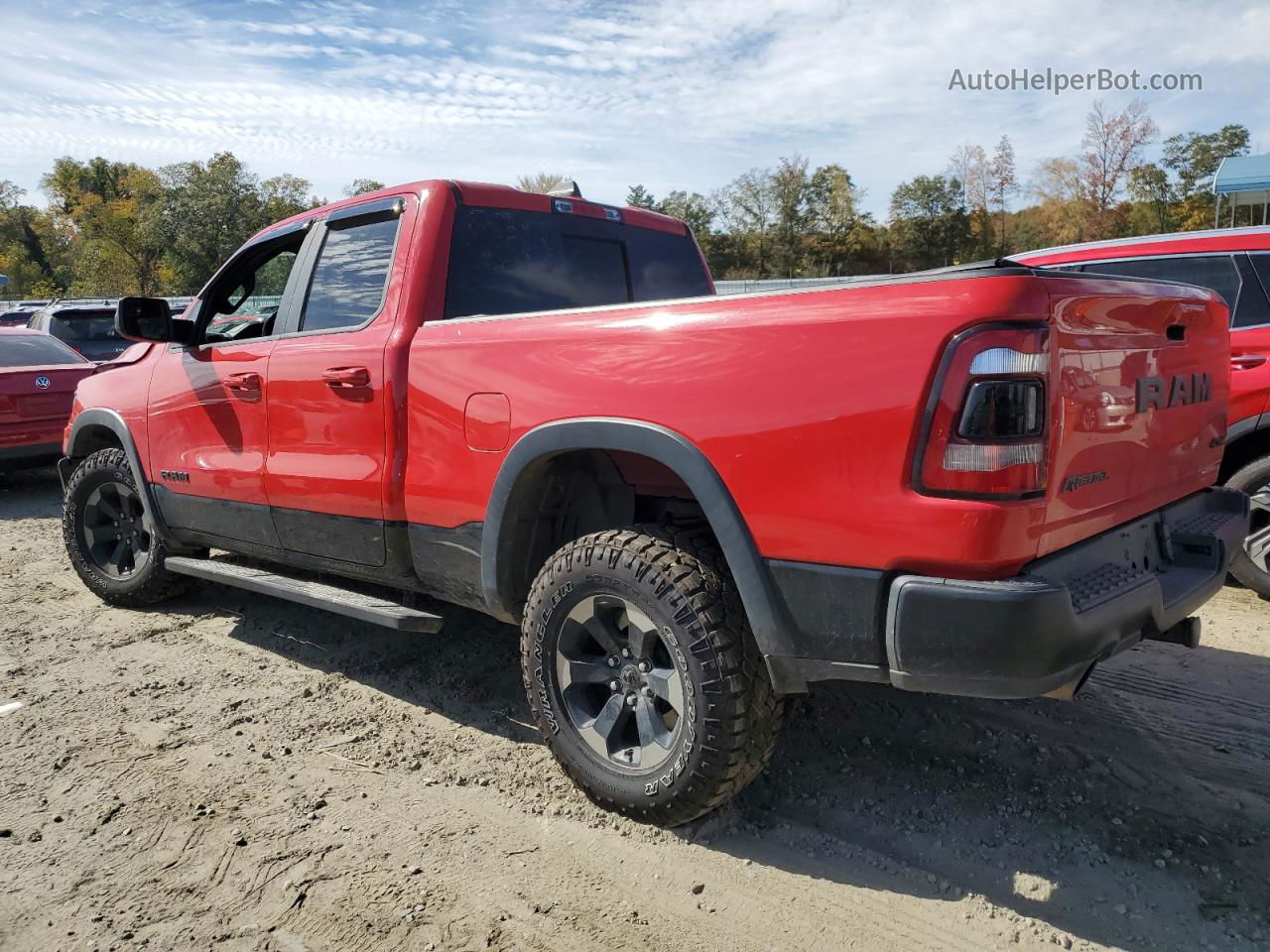 2019 Ram 1500 Rebel Red vin: 1C6SRFETXKN848677