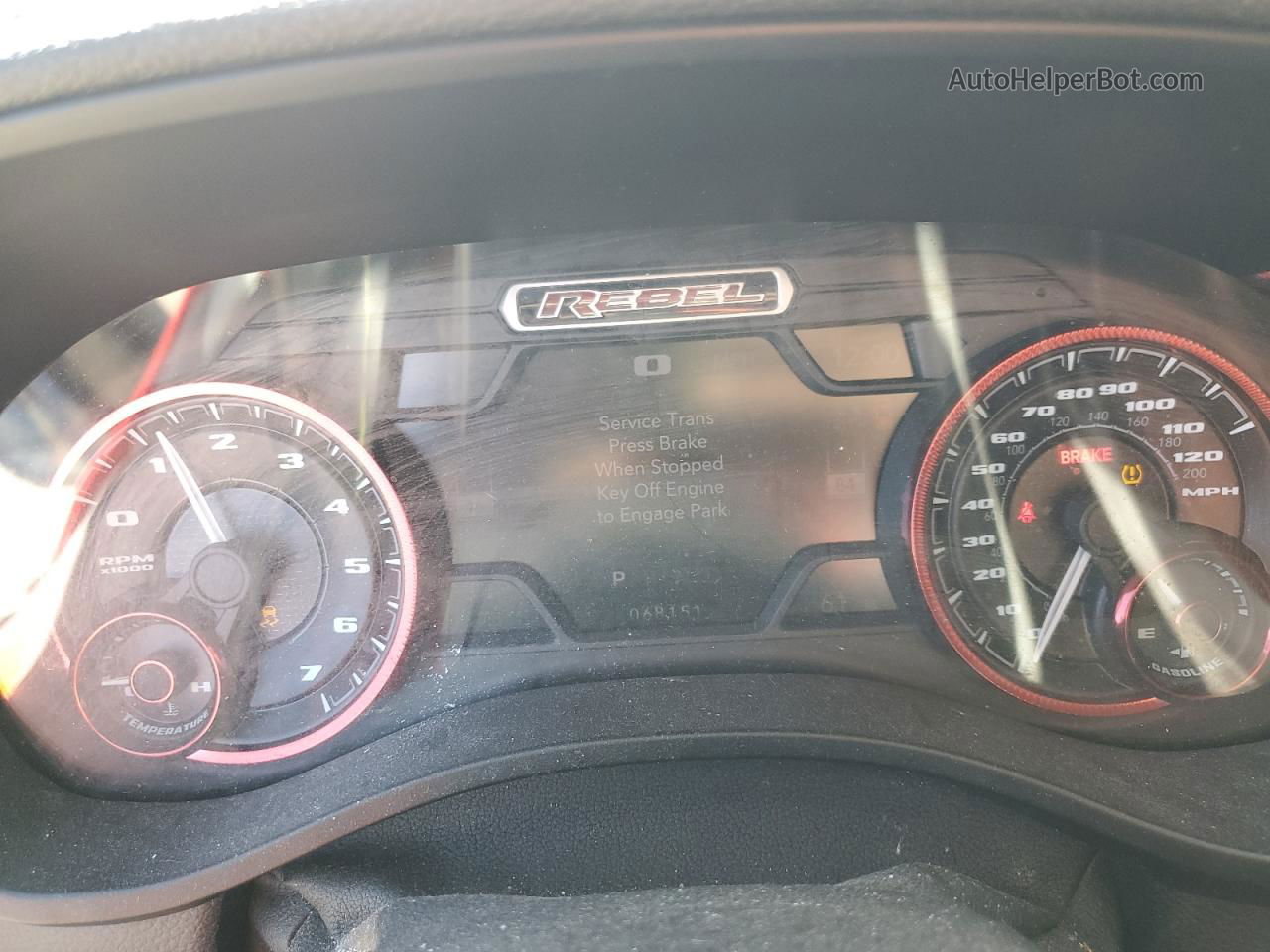 2019 Ram 1500 Rebel Red vin: 1C6SRFETXKN848677