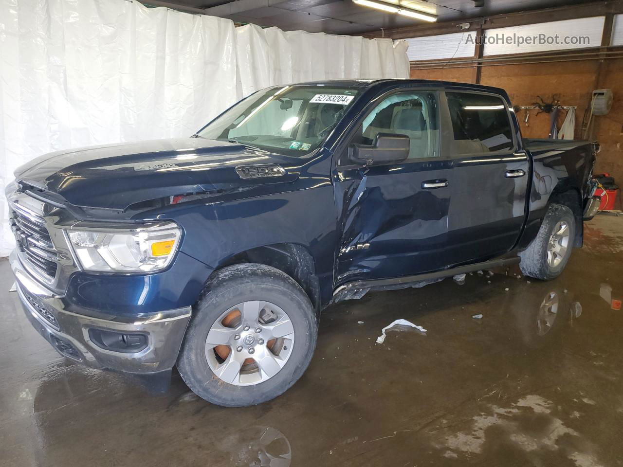 2019 Ram 1500 Big Horn/lone Star Синий vin: 1C6SRFFT0KN765211