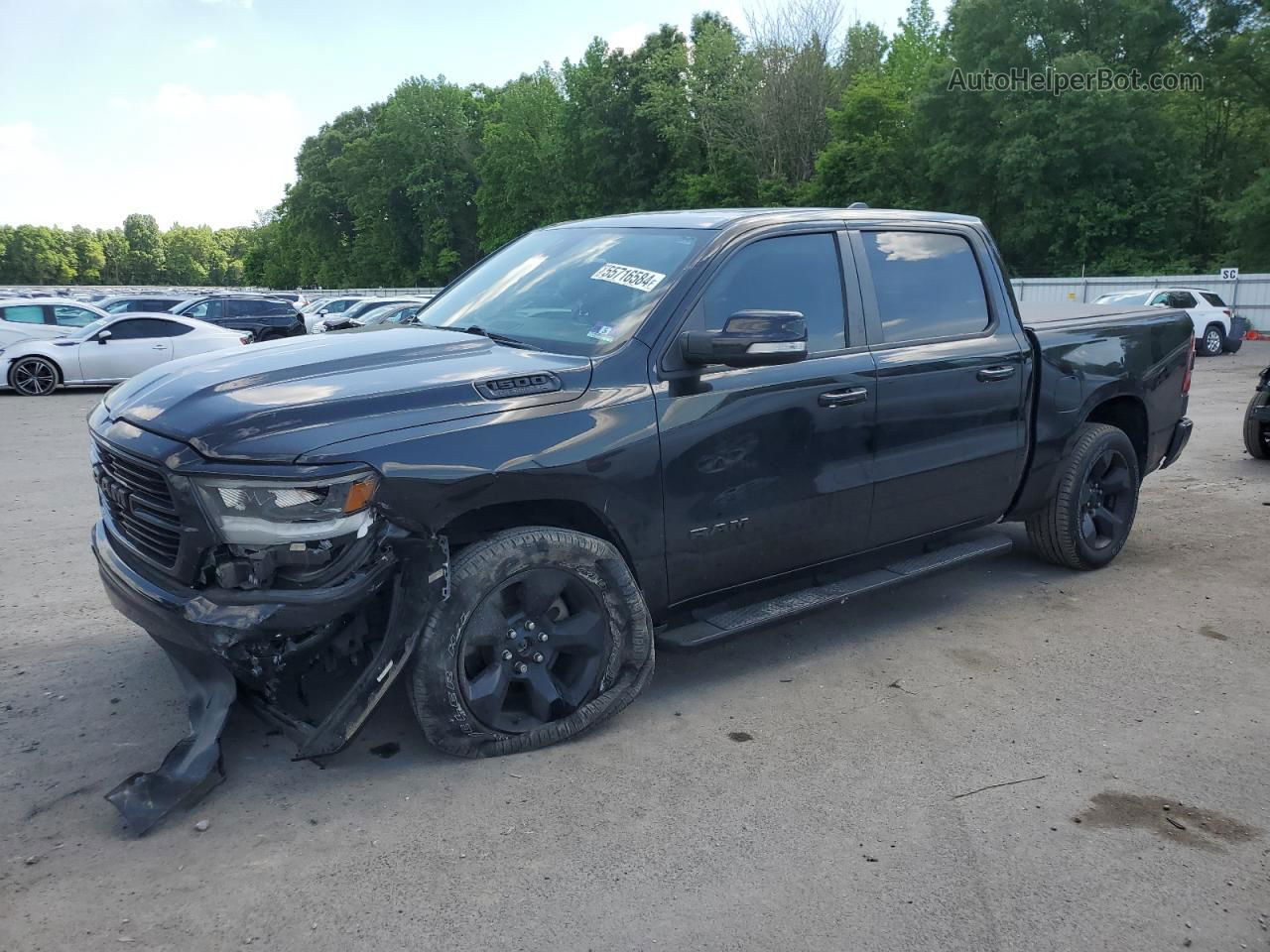 2019 Ram 1500 Big Horn/lone Star Black vin: 1C6SRFFT1KN850297