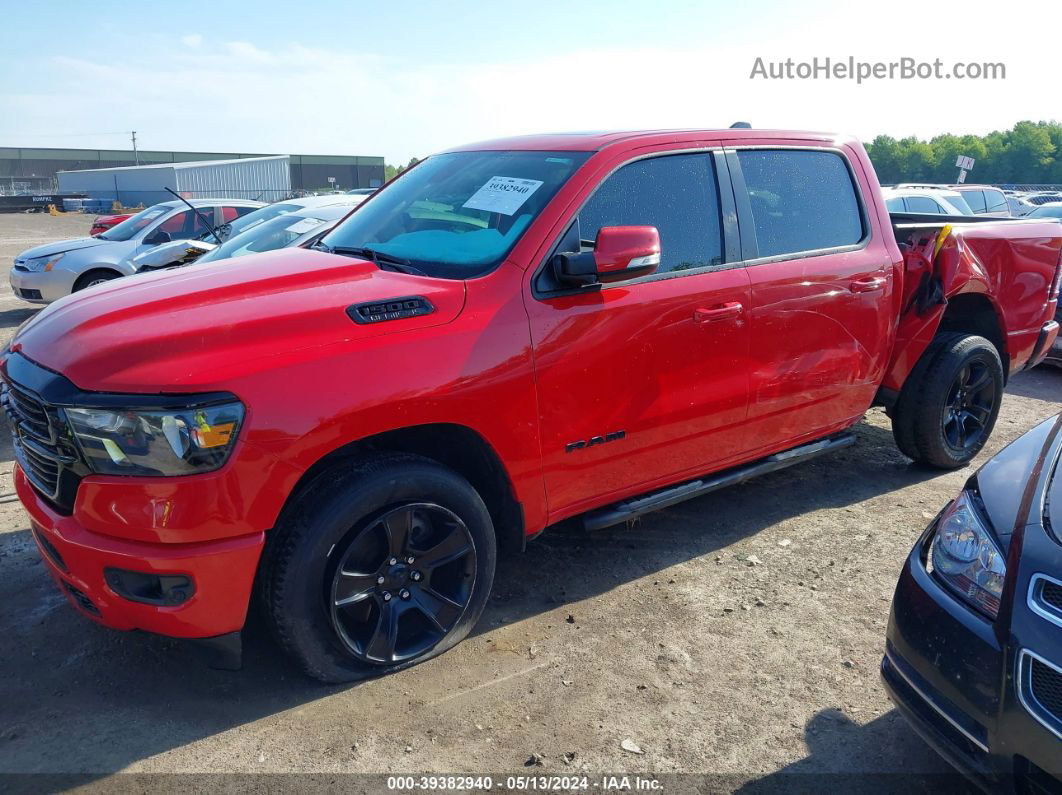 2020 Ram 1500 Big Horn  4x4 5'7 Box Red vin: 1C6SRFFT1LN155500