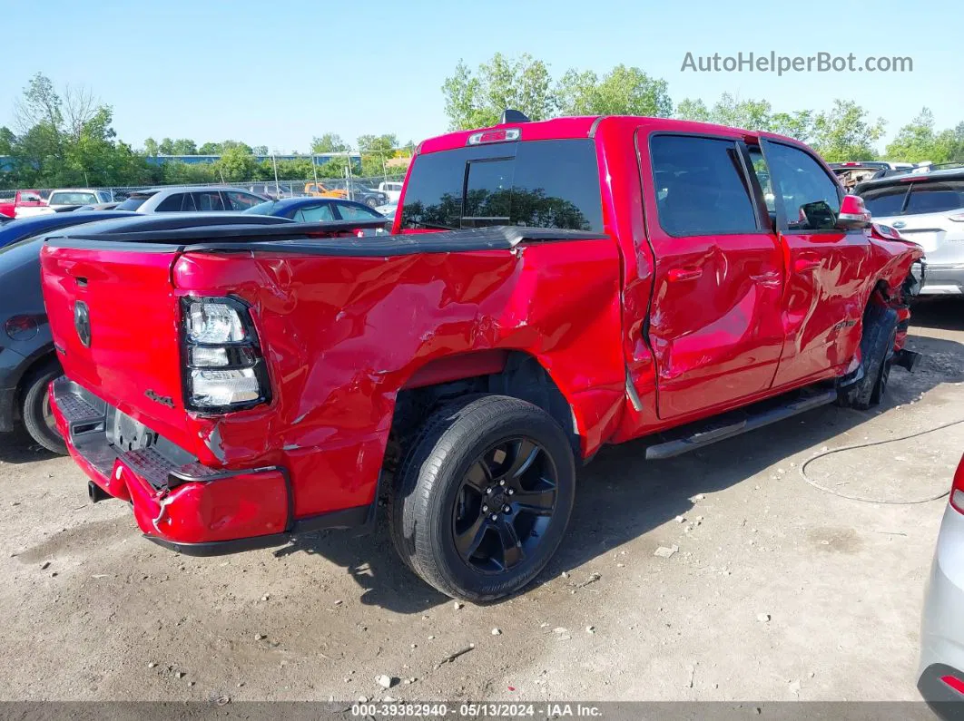 2020 Ram 1500 Big Horn  4x4 5'7 Box Red vin: 1C6SRFFT1LN155500