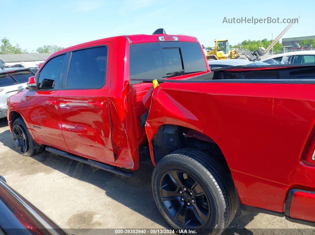 2020 Ram 1500 Big Horn  4x4 5'7 Box Red vin: 1C6SRFFT1LN155500