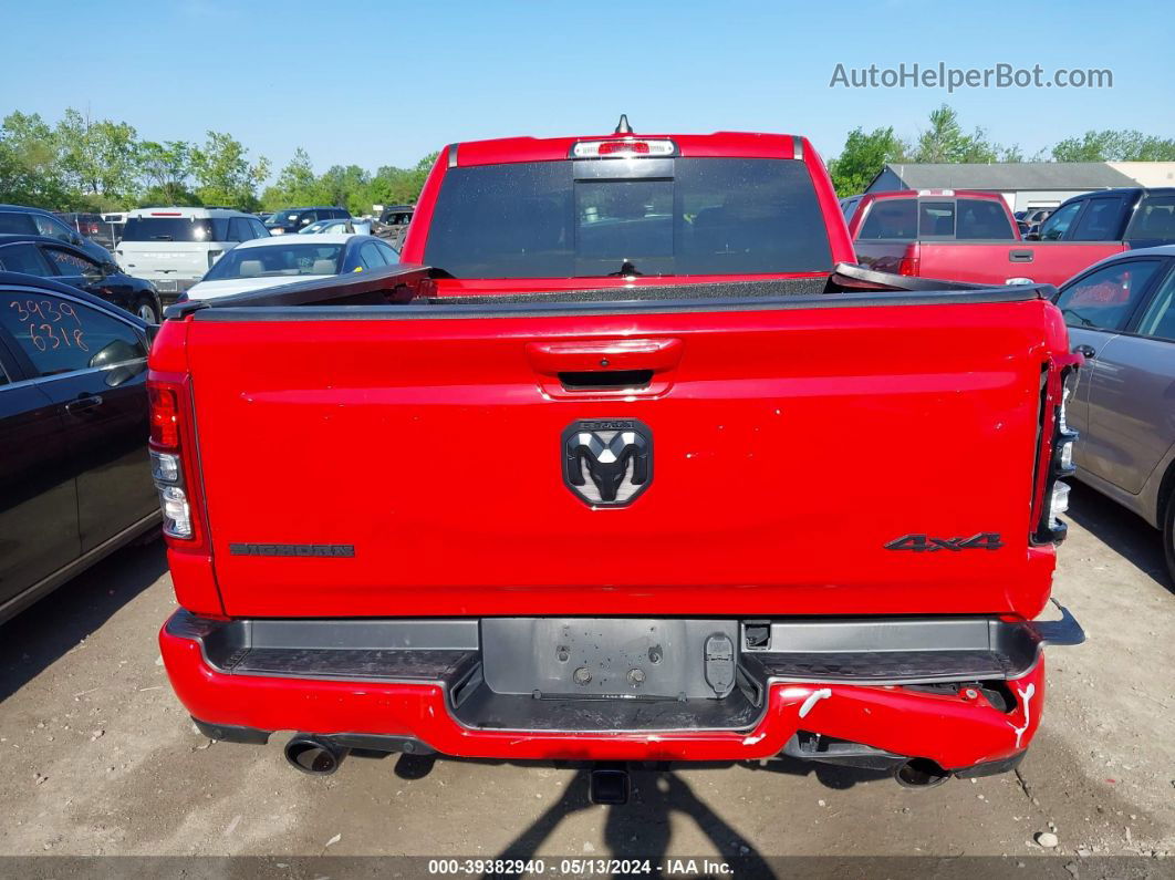 2020 Ram 1500 Big Horn  4x4 5'7 Box Красный vin: 1C6SRFFT1LN155500