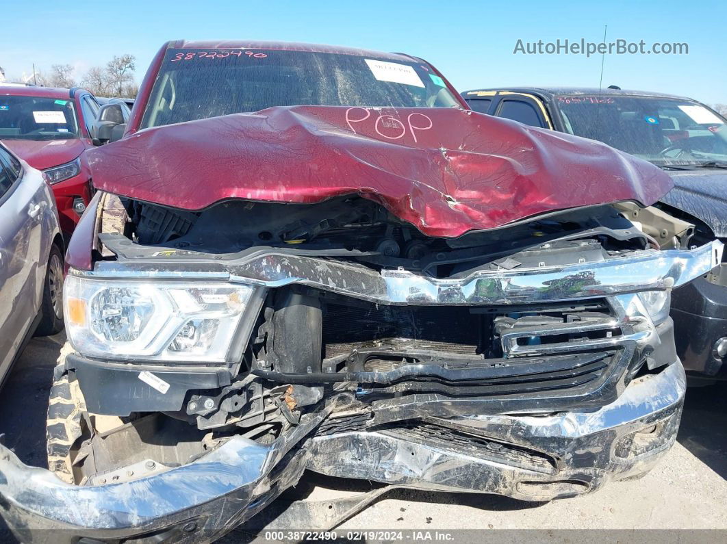 2019 Ram 1500 Big Horn/lone Star  4x4 5'7 Box Maroon vin: 1C6SRFFT2KN565379