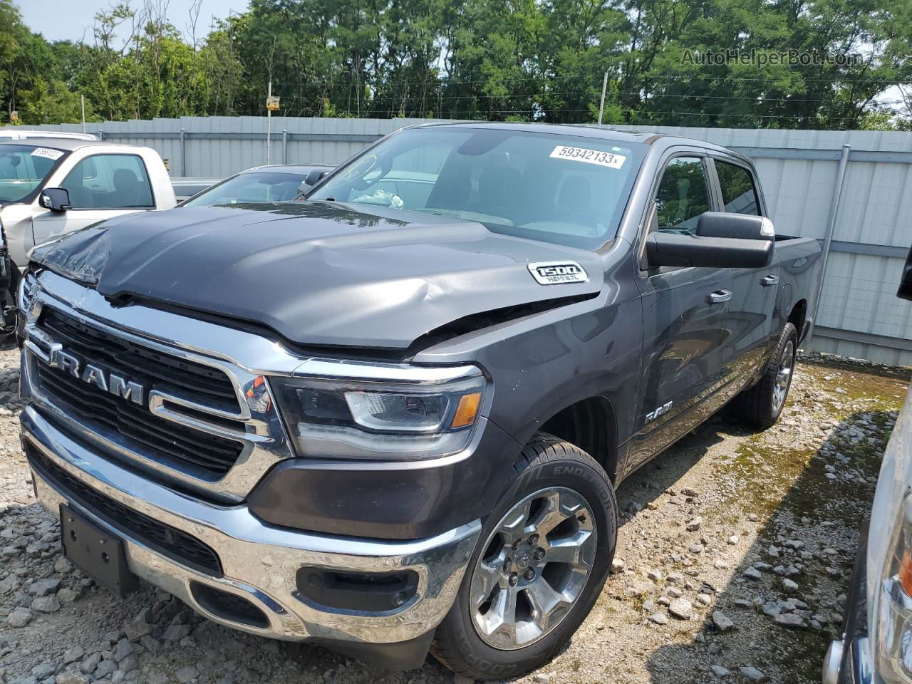 2019 Ram 1500 Big Horn/lone Star Gray vin: 1C6SRFFT2KN587821