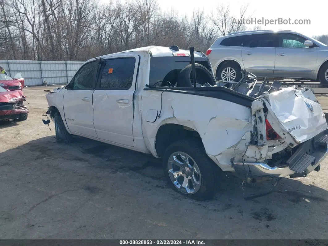 2019 Ram 1500 Big Horn/lone Star  4x4 5'7 Box White vin: 1C6SRFFT2KN678846