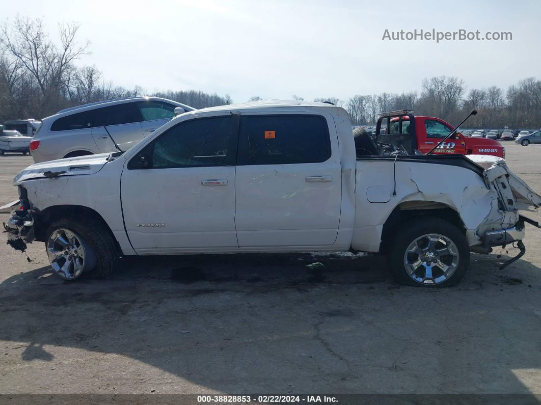 2019 Ram 1500 Big Horn/lone Star  4x4 5'7 Box White vin: 1C6SRFFT2KN678846