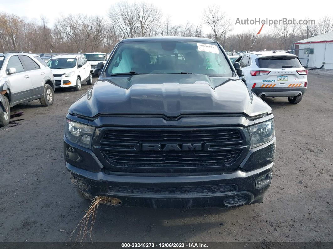 2019 Ram 1500 Big Horn/lone Star  4x4 5'7" Box Black vin: 1C6SRFFT2KN736390