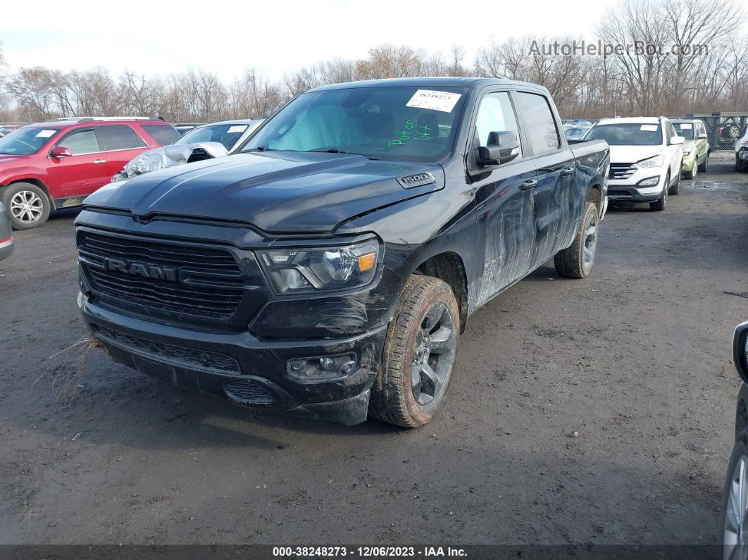 2019 Ram 1500 Big Horn/lone Star  4x4 5'7" Box Black vin: 1C6SRFFT2KN736390