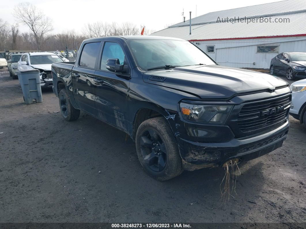 2019 Ram 1500 Big Horn/lone Star  4x4 5'7" Box Черный vin: 1C6SRFFT2KN736390