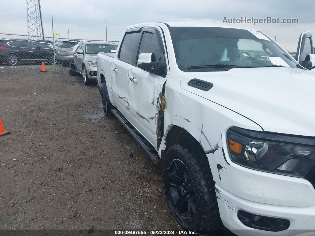 2020 Ram 1500 Big Horn  4x4 5'7 Box White vin: 1C6SRFFT2LN354796